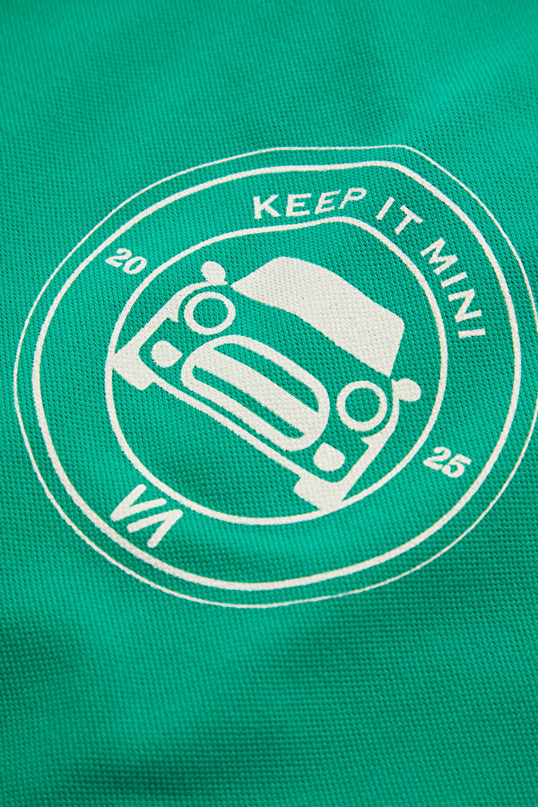 VA x MINI Yeşil Polo Yaka Baskılı T-Shirt 5