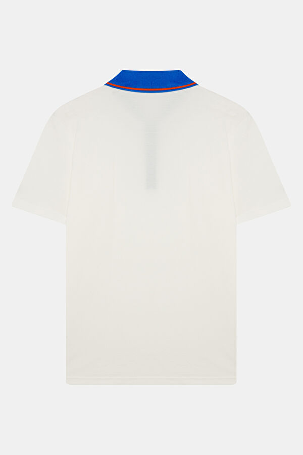 VA x MINI Ekru Polo Yaka Baskılı Erkek T-Shirt 2