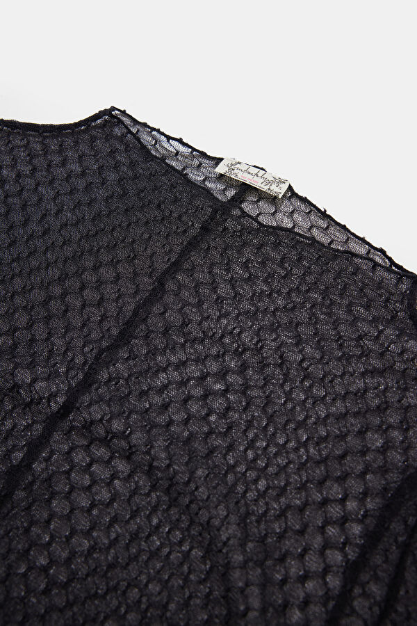 Black Long-Sleeve Blouse 3