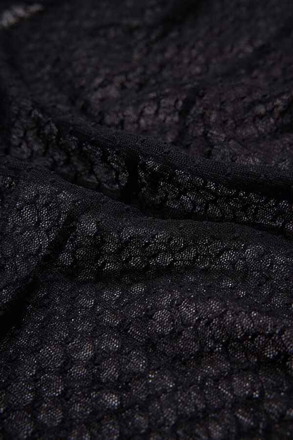 Black Long-Sleeve Blouse 4