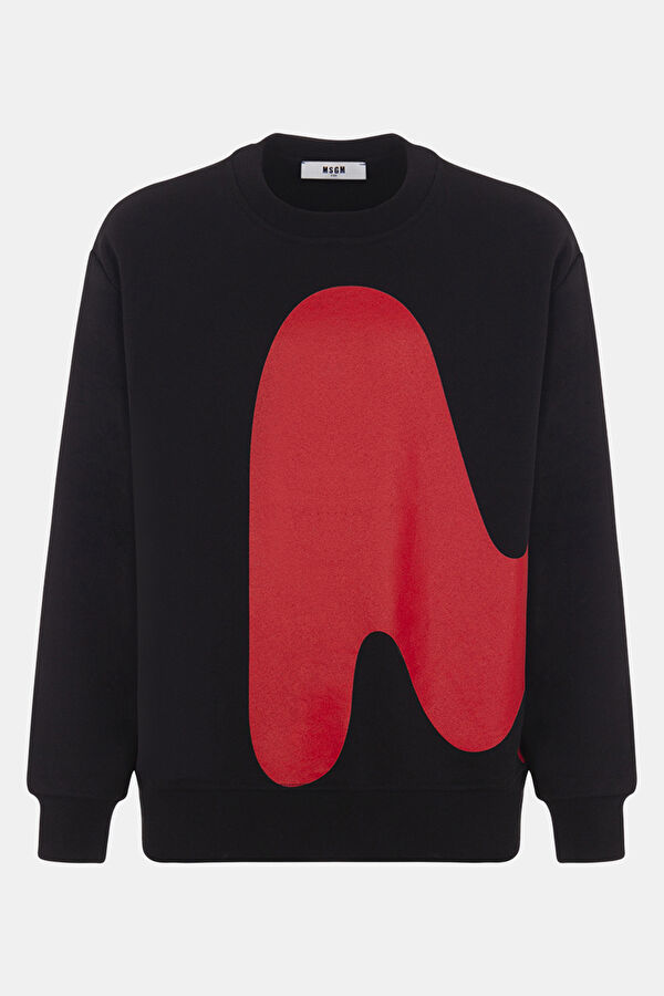 Siyah O Yaka Çocuk Sweatshirt