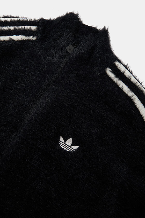 Faux Mohair Classic Track Top Black Men's Jacket 6