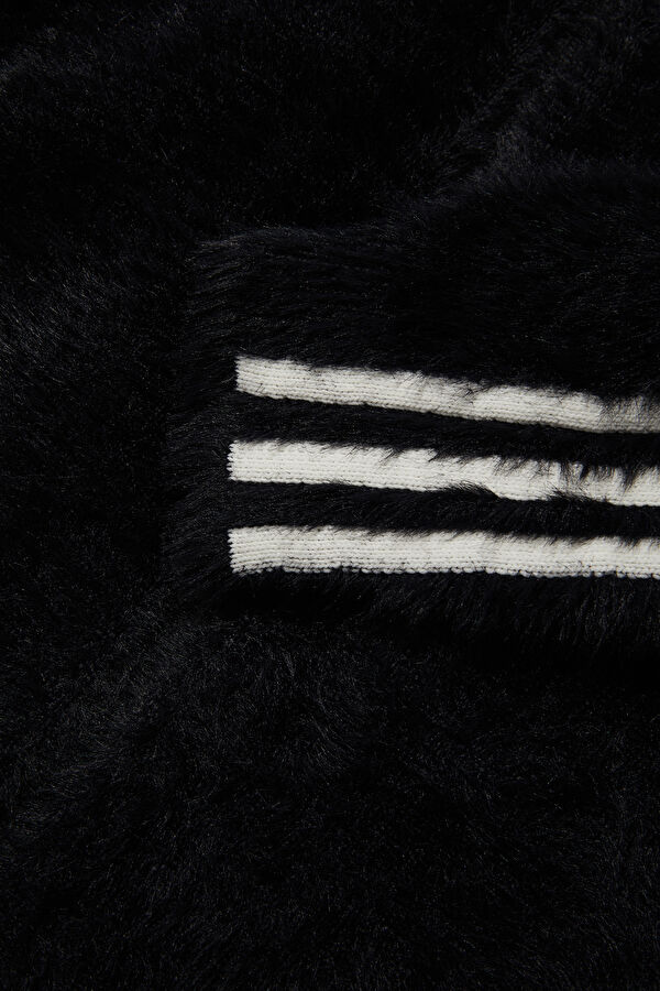 Faux Mohair Classic Track Top Black Men's Jacket 7