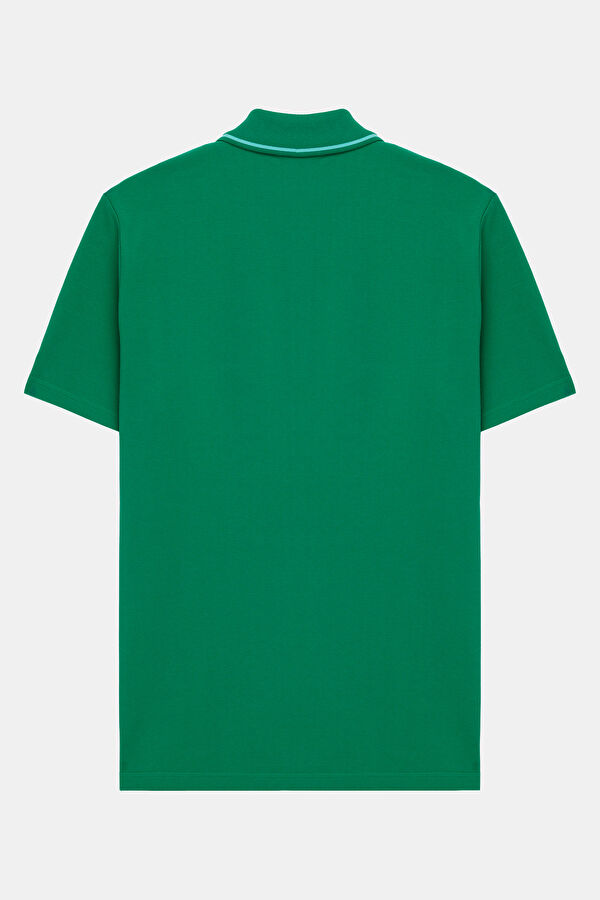 Green Embroidered Polo Shirt 2