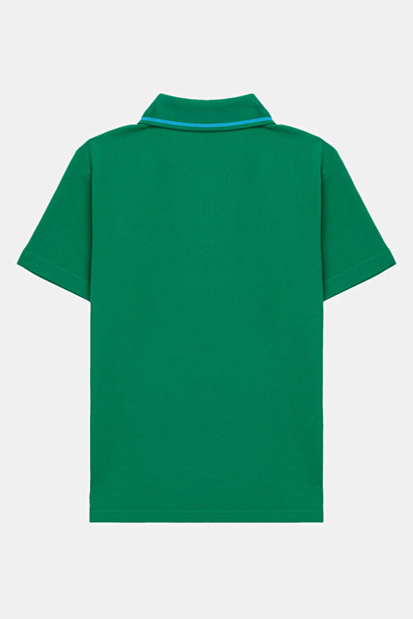 Green Embroidered Polo Shirt 2