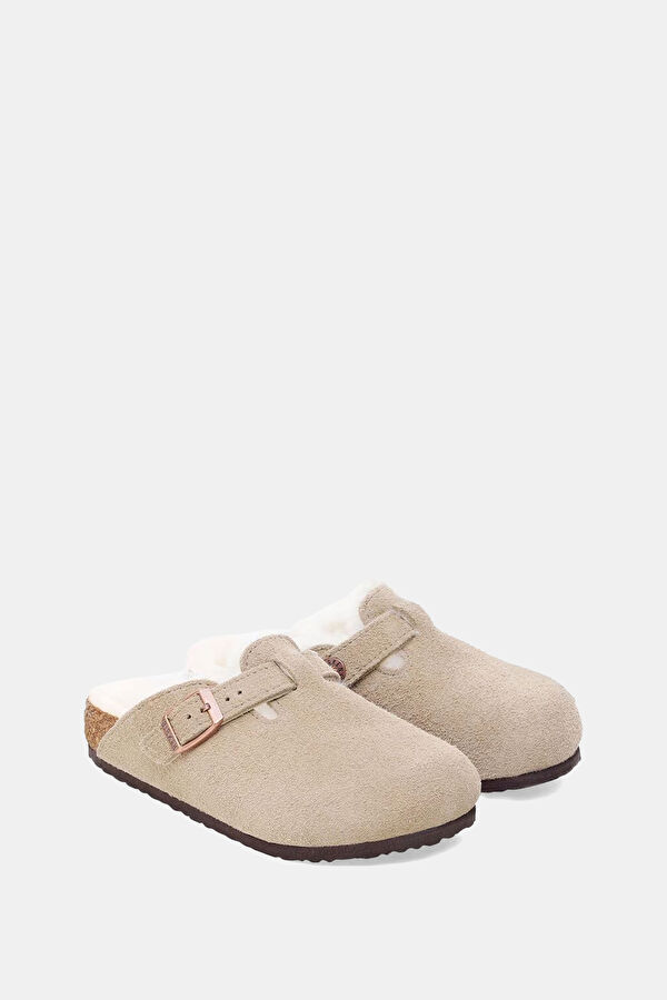 Boston Vl Shearling Vizon Çocuk Terlik 3