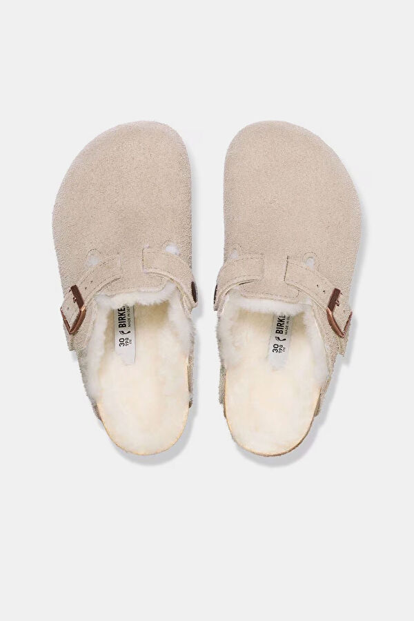 Boston Vl Shearling Vizon Çocuk Terlik 5