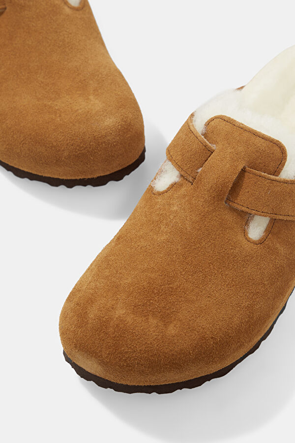 Boston VL Shearling Mustard Men's Slippers 4