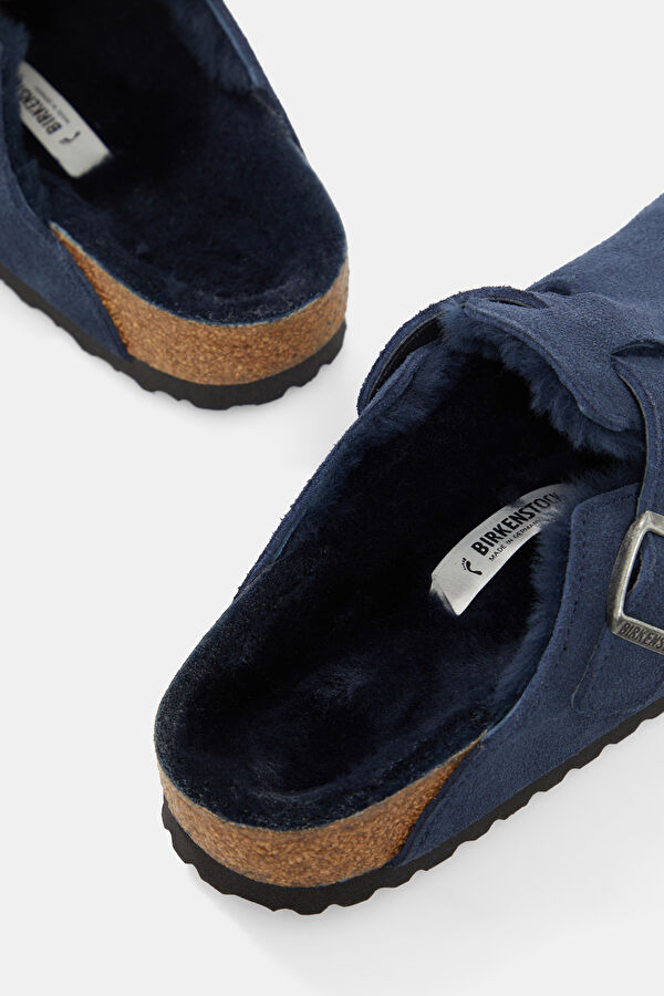 Boston Vl Shearling Navy Blue Men's Slides 5