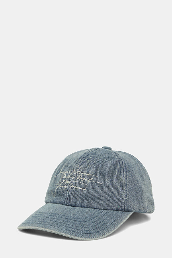 Indigo Patterned Hat