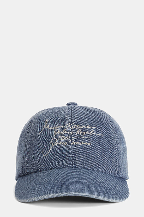 Indigo Patterned Hat 3