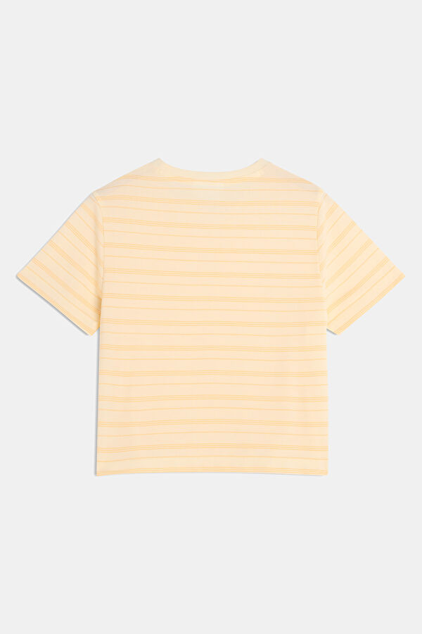 Açık Sarı O Yaka Kadın T-Shirt 2