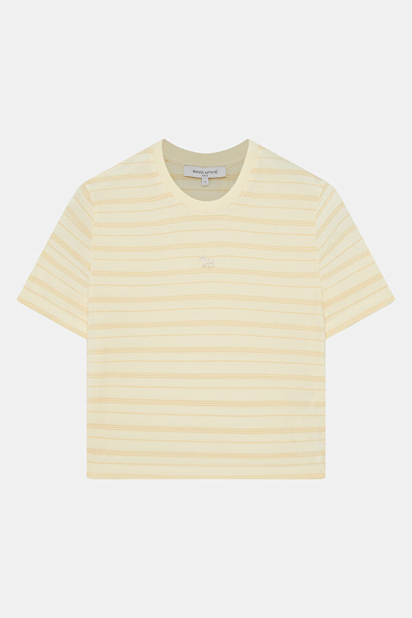 Açık Sarı O Yaka Kadın T-Shirt