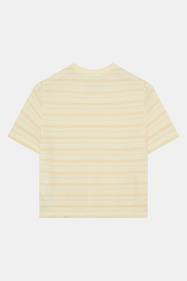 Açık Sarı O Yaka Kadın T-Shirt 2