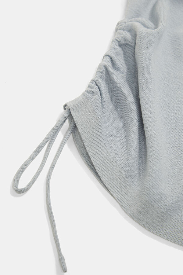 Light Blue Sleeveless Women's Blouse 4