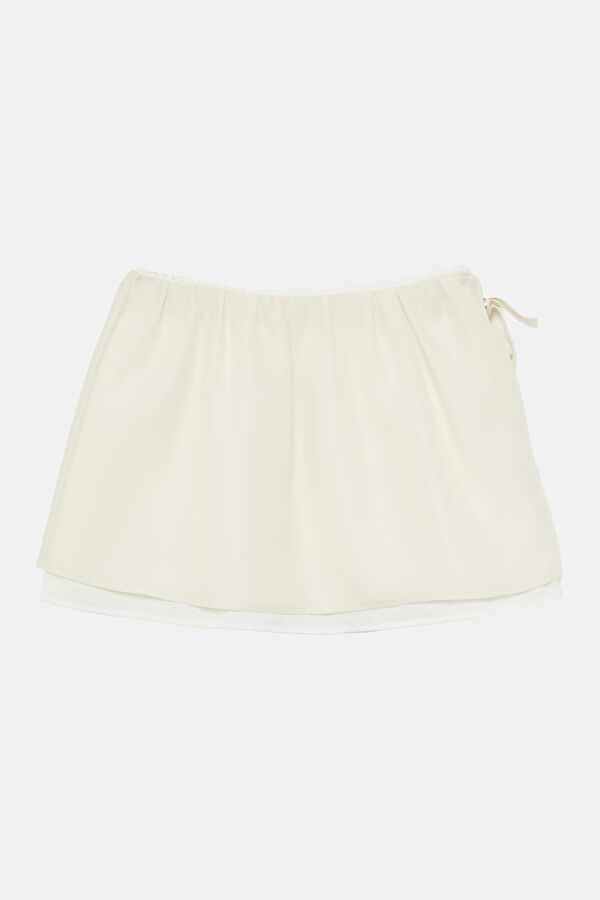 Cream Women's Skirt
