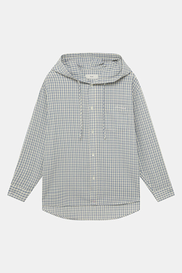 Light Blue Diamond Pattern Women's Raincoat