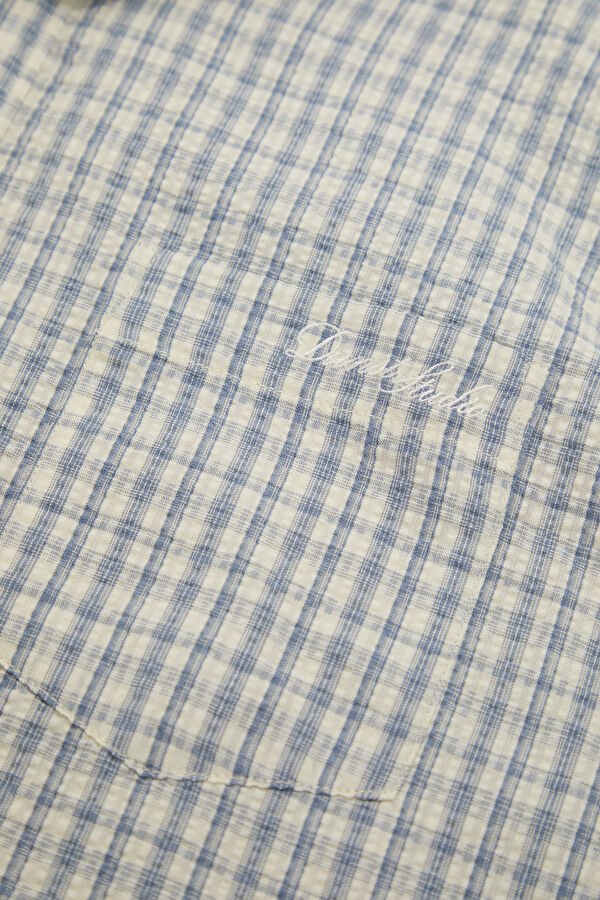 Light Blue Diamond Pattern Women's Raincoat 5