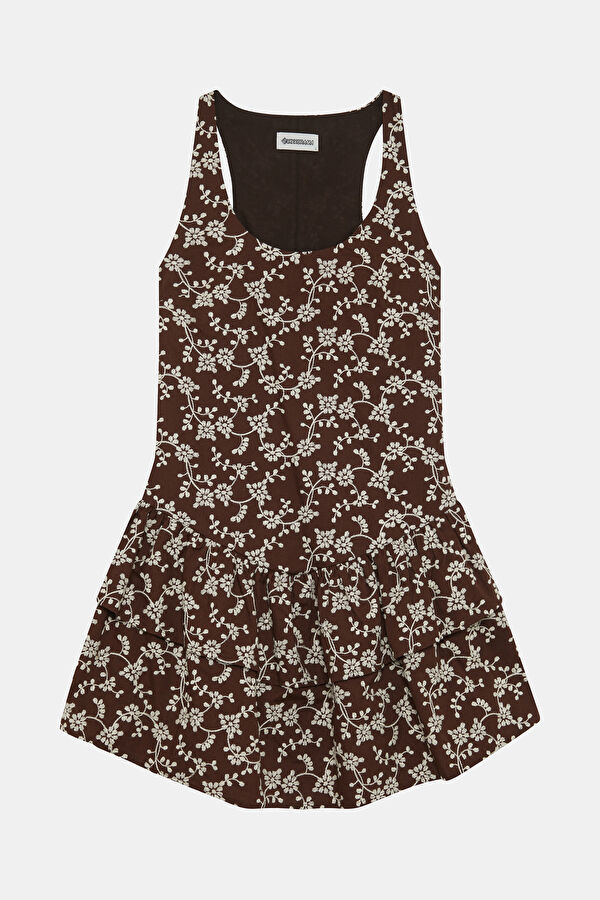Brown Short Women's Dress