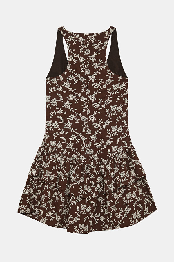 Brown Short Women's Dress 2