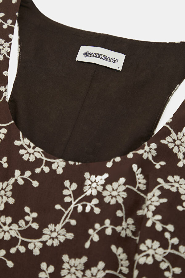 Brown Short Women's Dress 3