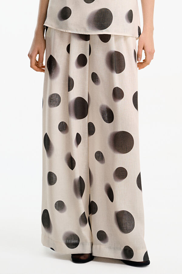 Siyah Wide Leg Kadın Pantolon 3