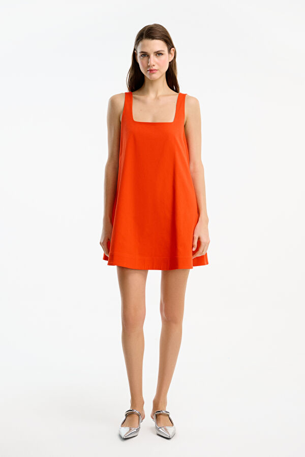 Pomegranate Blossom Short Women's Dress
