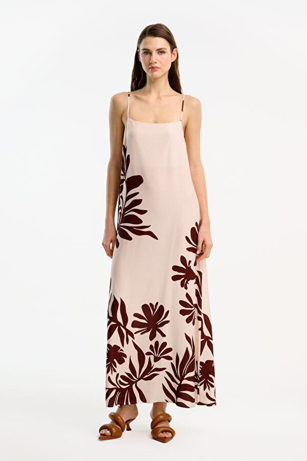 Multicolored Patterned Women's Dress