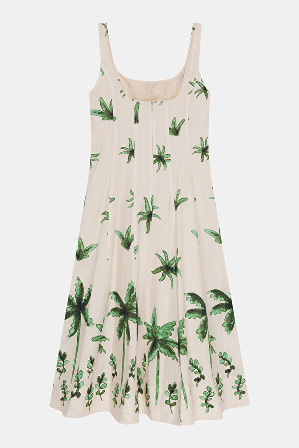 Multicolored Patterned Women's Dress 2