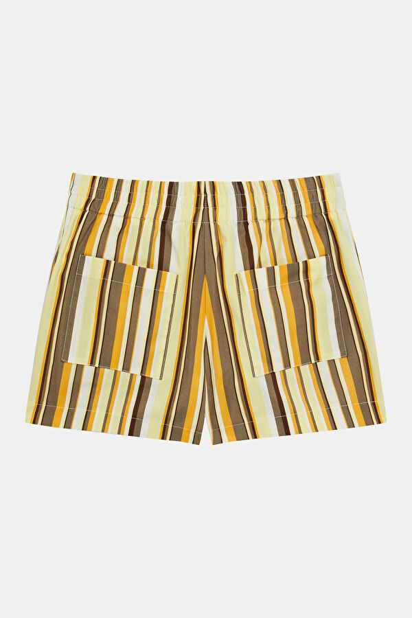 Multicolored Patterned Women's Shorts 5