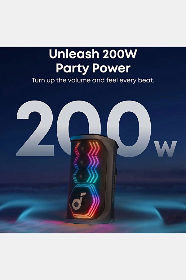 Soundcore Rave 3S 200W AI Karaoke Party Speaker 6