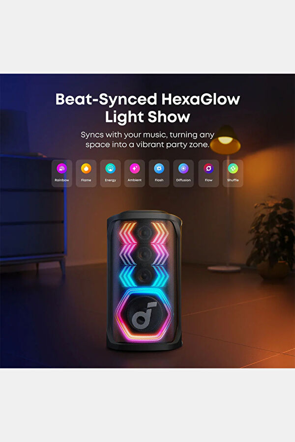 Soundcore Rave 3S 200W AI Karaoke Party Speaker 8