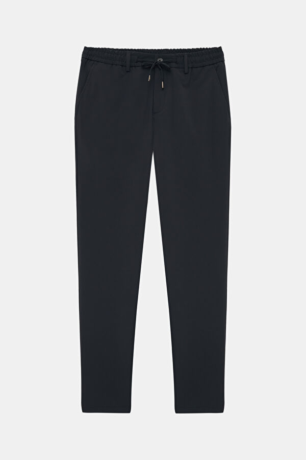 Navy Tapered Fit Men's Trousers
