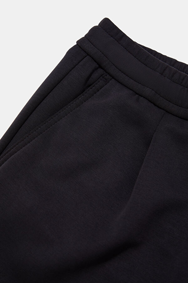 Siyah Straight Modal Erkek Pantolon 4