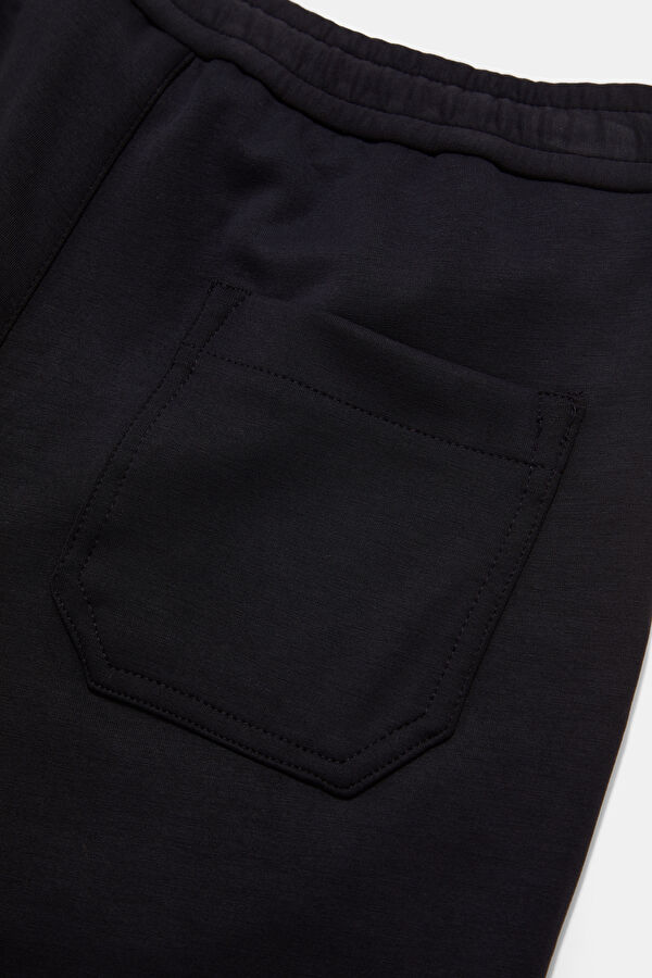 Siyah Straight Modal Erkek Pantolon 5