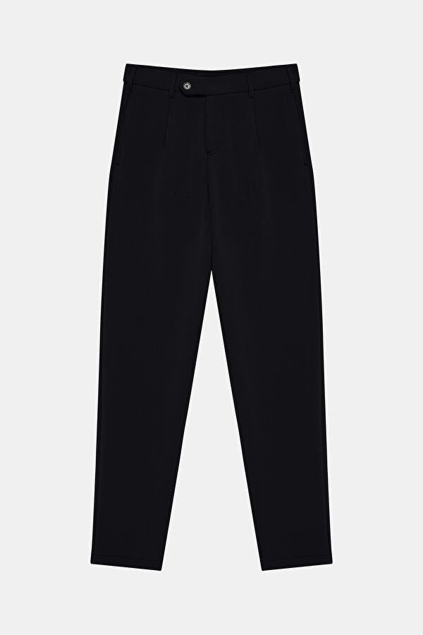 Navy Tapered Fit Men's Trousers 4