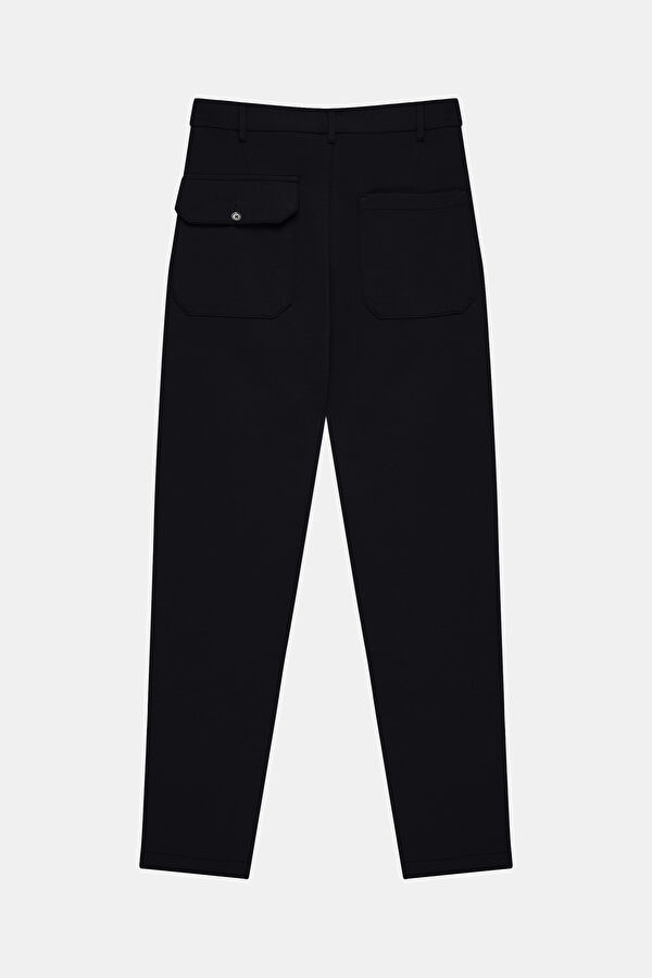 Navy Tapered Fit Men's Trousers 5