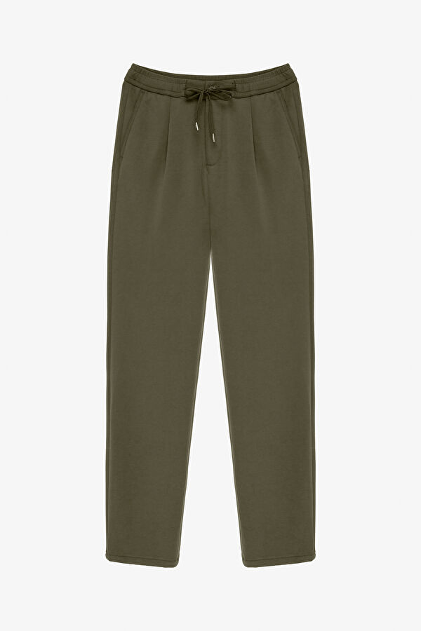 Khaki Straight Modal Men's Pants