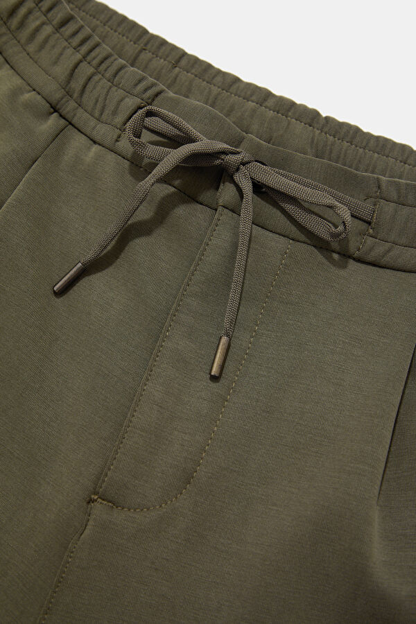 Khaki Straight Modal Men's Pants 3
