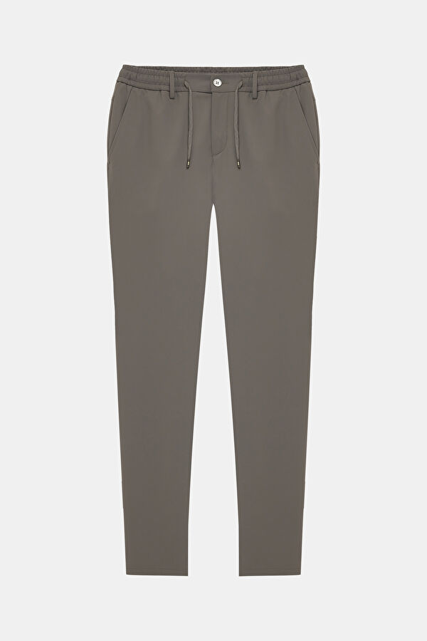 Gray Tapered Fit Men's Trousers