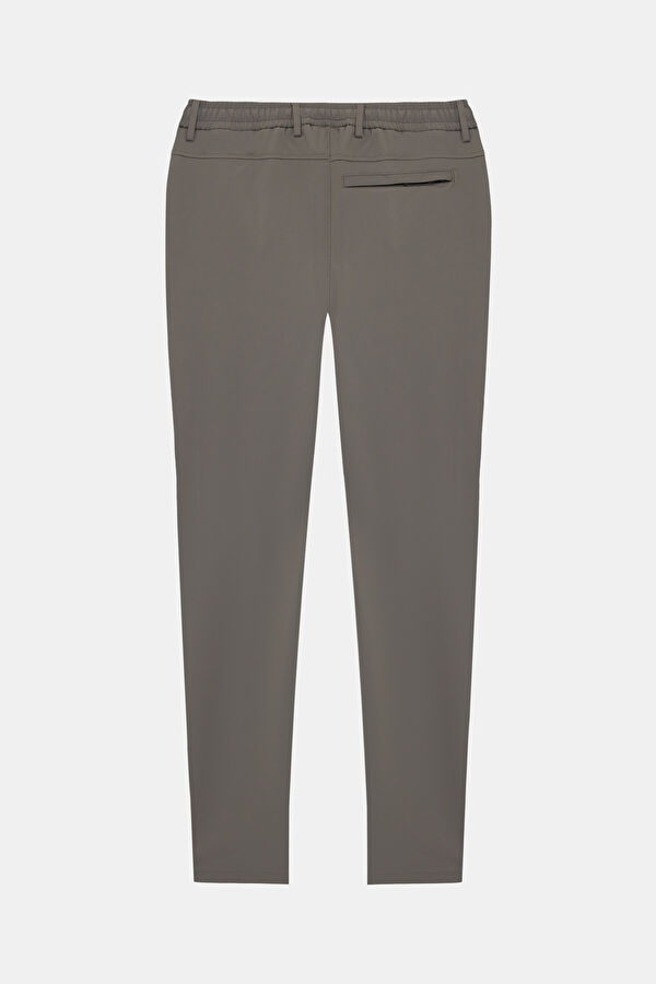 Gray Tapered Fit Men's Trousers 2