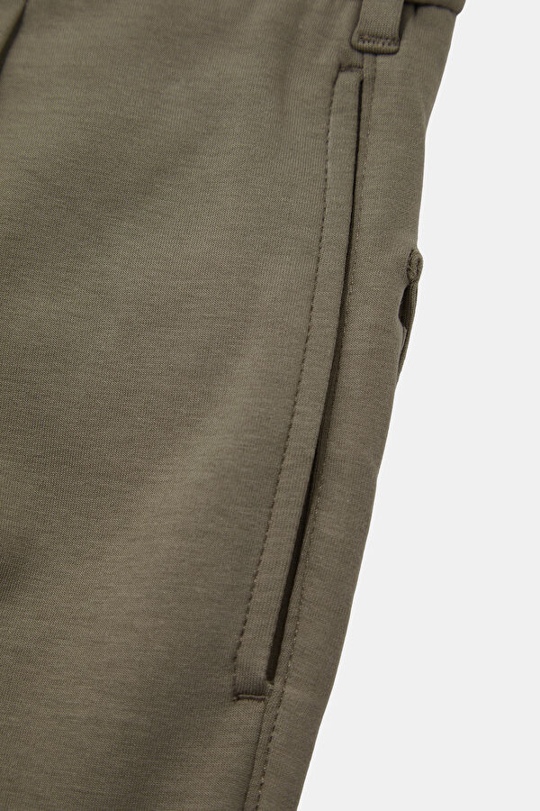 Beige Tapered Fit Men's Trousers 4