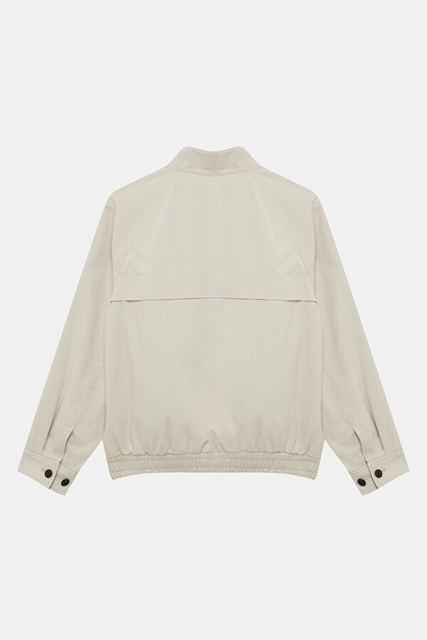 Cream Zip-Up Men's Jacket 5
