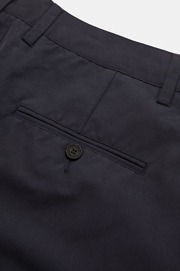 Relax Fit Navy Wide Leg Men's Trousers 5