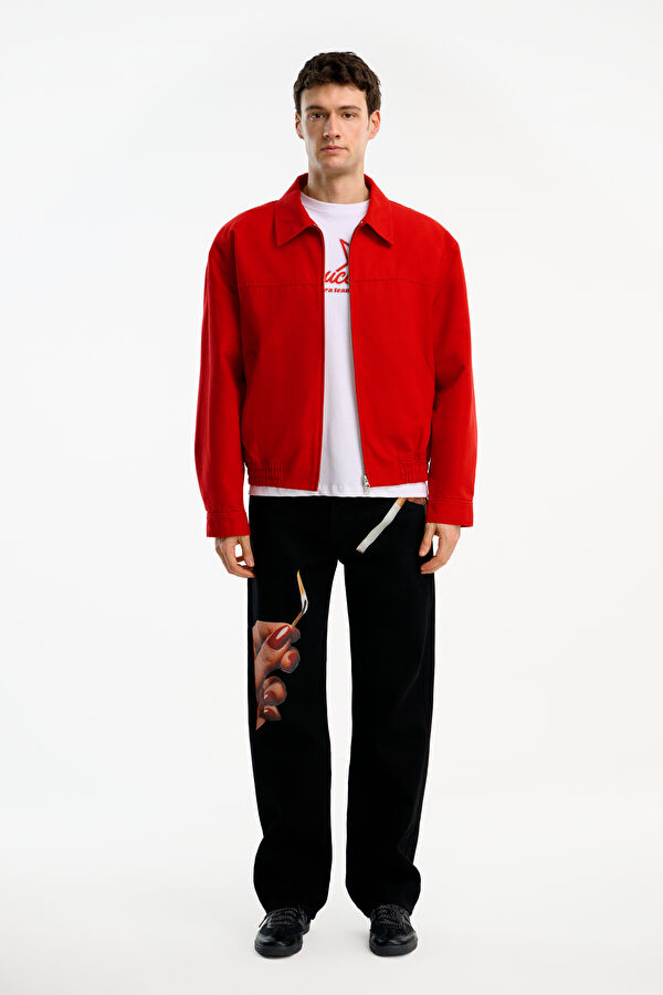 Red Men's Jacket 3