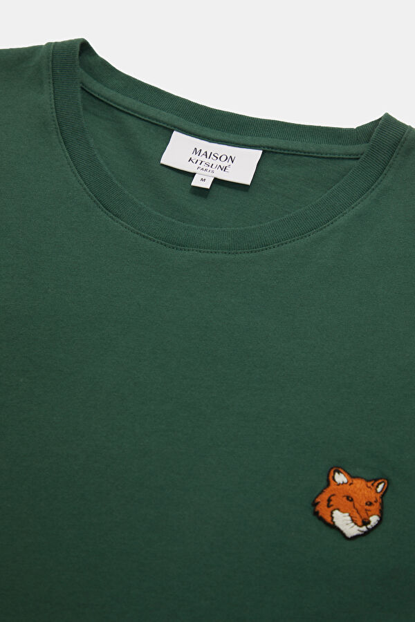 Relax Fit Green Crew Neck Embroidered Men's T-Shirt 3