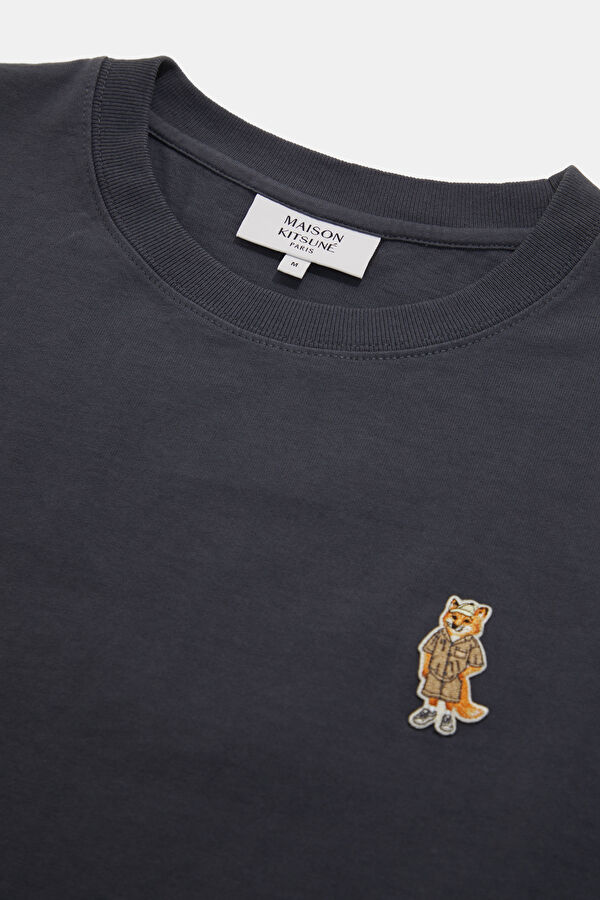 Relax Fit Navy Crew Neck Embroidered Men's T-Shirt 3