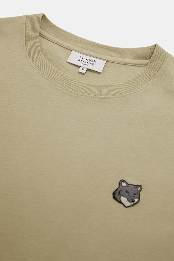 Relax Fit Beige Crew Neck Embroidered Men's T-Shirt 3