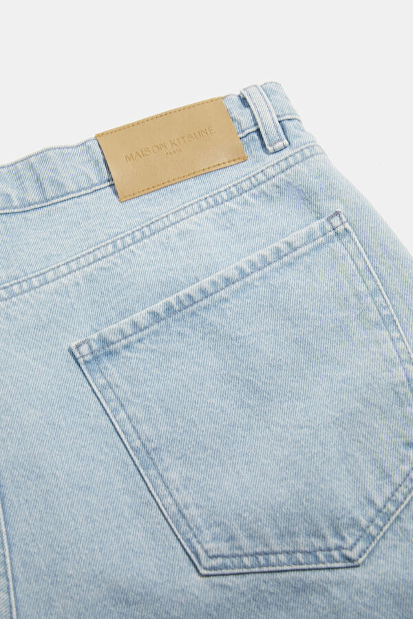 Relax Kalıp İndigo Wide Leg Erkek Jean Pantolon 5