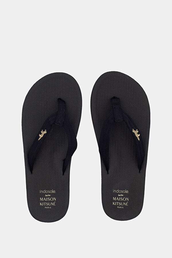 X Indosole Easy Living Black Men's Slippers